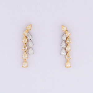 Brinco Fancy Yellow Gotas Au Br