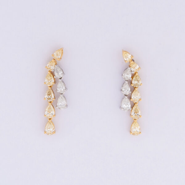 Brinco Fancy Yellow Gotas Au Br