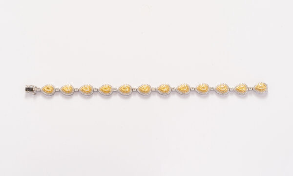 Pulseira Gotas Fancy Yellow Dia Au Br