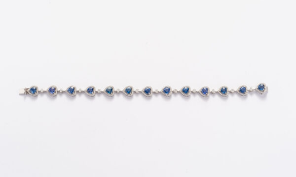 Pulseira Au Br 13 Corações Saf Dia